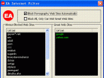 EA Internet Web Filter Screenshot