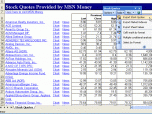 Stock Quotes for Excel Screenshot