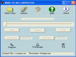 WMV to AVI Converter Screenshot