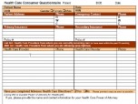 Colorful new patient questionnaire