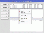 SWF FLV to MP3 Converter Screenshot