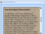 Personality type test Screenshot