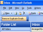 Remove Duplicate Emails for Outlook Screenshot