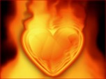Heart On Fire Screensaver Screenshot