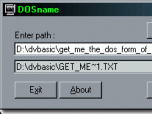 DOSname Screenshot