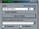 TXTcollector Screenshot