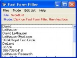Fast Form Filler