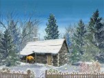 Snowy Hut Screensaver