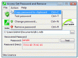 Access Get Password and Remove Screenshot