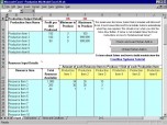 Production Mix Model Excel Screenshot