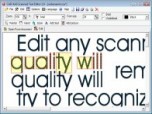 Scanned Text Editor Screenshot