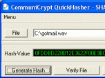 CommuniCrypt QuickHasher Screenshot
