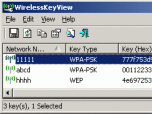 WirelessKeyView Screenshot