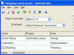 CyberMatrix Timesheets Client/Server Screenshot