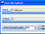 Free File Splitter Screenshot