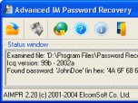 Advanced Instant Messengers Password Recovery Screenshot