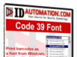 IDAutomation Code 39 Barcode Fonts Screenshot