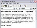 TechnoRiver Free Barcode Software Component Screenshot