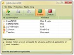 Hide Folders 2012 Screenshot