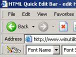 HTML Quick Edit Bar