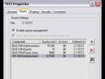 WinQuota Pro - Disk Quota Utility Screenshot