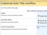 SharePoint Document Auto Title Screenshot