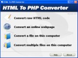 HTML To PHP Converter Screenshot