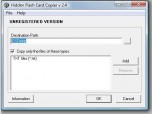 Hidden Flash Card Copier Screenshot