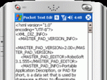 Pocket Text Editor Screenshot