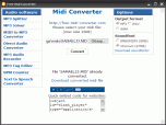 Free Midi Converter Screenshot