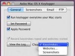 Aobo Mac OS X Keylogger Standard Screenshot