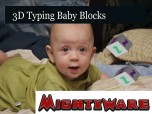 3d Baby Typing Blocks