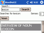 WordNetCE-SP Screenshot