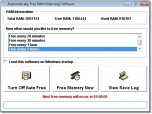 Automatically Free RAM (Memory) Software Screenshot