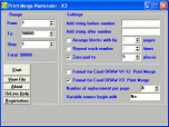 X3 Print Merge Numerator Screenshot