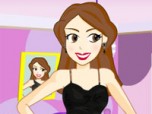 Girl In Black Dress Up Game