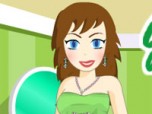 Girl In Green Dress Up Game Screenshot