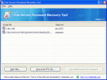 Free Access Password Recovery Tool Screenshot