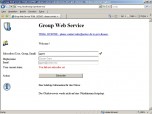 GroupWebService Screenshot