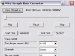 Wav Sample Rate Converter Screenshot