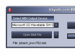 SSynth.com MIDI File Player Screenshot