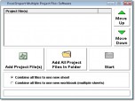 Excel Import Multiple MS Project Files Software