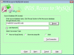 PDS Access to MySQL Screenshot
