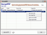 DecryptPDF Screenshot