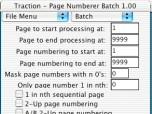 Mac PDF Page Numberer Batch Screenshot