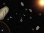 3D Space Asteroids Screenshot