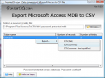 Export Microsoft Access MDB to CSV Screenshot