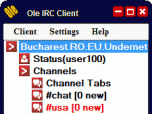 Ole IRC Client Screenshot