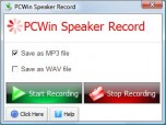 PCWin Speaker Record Screenshot
