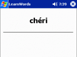 LearnWords PocketPC Screenshot